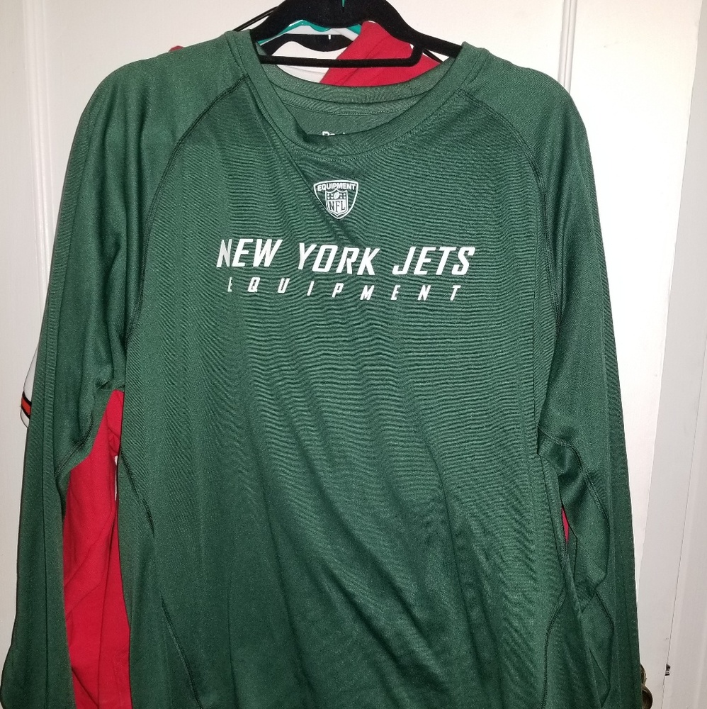 New York Jets Rbk Reebok long sleeve shirt large